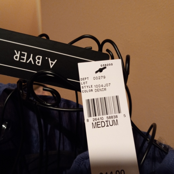 Nwt A.Byer womans blue top - Picture 6 of 8